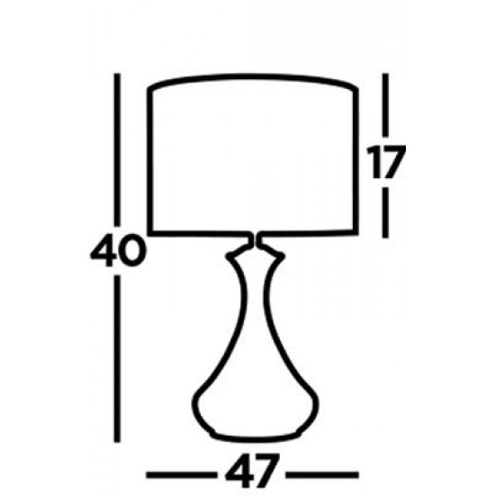 Searchlight table lamp Touch, 1xE14x60W, EU2750AB