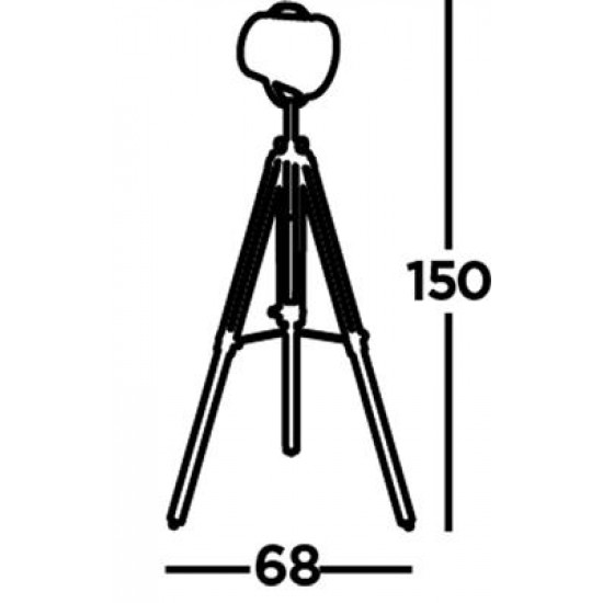 Searchlight floor lamp Studio 1x60WxE27, EU3013