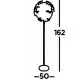 Searchlight floor lamp Discus 4x60WxE14, EU3079BG Searchlight floor lamp Discus 4x60WxE14, EU3079BG
