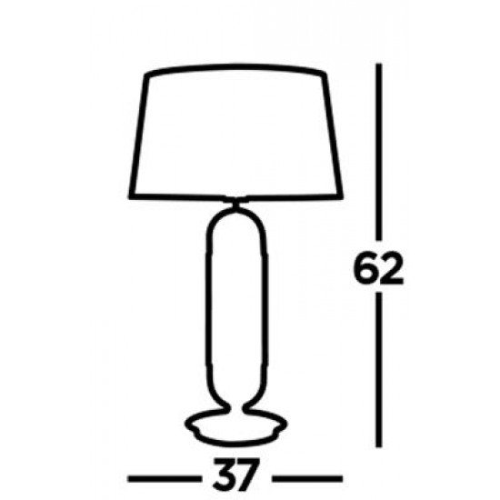 Searchlight table lamp Jazz, 1x60WxE27, EU41431SS