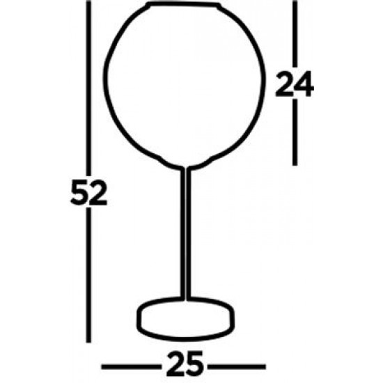 Searchlight table lamp Finesse, 1xE27x60W, EU4508BK Searchlight table lamp Finesse, 1xE27x60W, EU4508BK