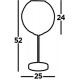 Searchlight table lamp Finesse, 1xE27x60W, EU4508BK Searchlight table lamp Finesse, 1xE27x60W, EU4508BK