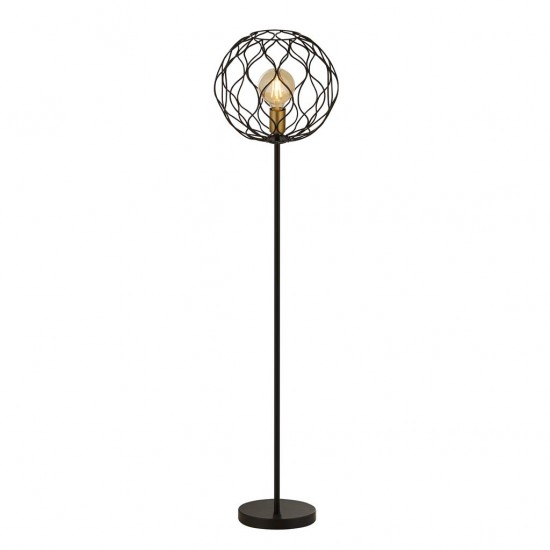 Searchlight floor lamp Finesse 1x60WxE27, EU4509BK