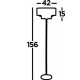 Searchlight floor lamp Knightsbridge 3x60WxE14, EU4789SS