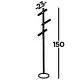 Searchlight floor lamp Wands, LED, 14.02W, EU4869BK Searchlight floor lamp Wands, LED, 14.02W, EU4869BK