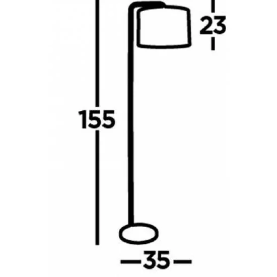 Searchlight floor lamp Gallow 1x60WxE27, EU5024GO Searchlight floor lamp Gallow 1x60WxE27, EU5024GO