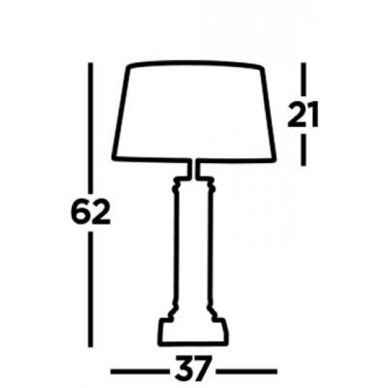 Searchlight настольная лампа Pedestal, 1xE27x60W, EU5141AB