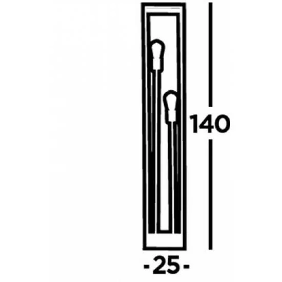 Searchlight floor lamp Square 2x60WxE27, EU54742-2NA Searchlight floor lamp Square 2x60WxE27, EU54742-2NA