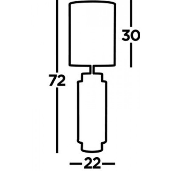 Searchlight table lamp Flask, 1xE27x60W, EU59041AB