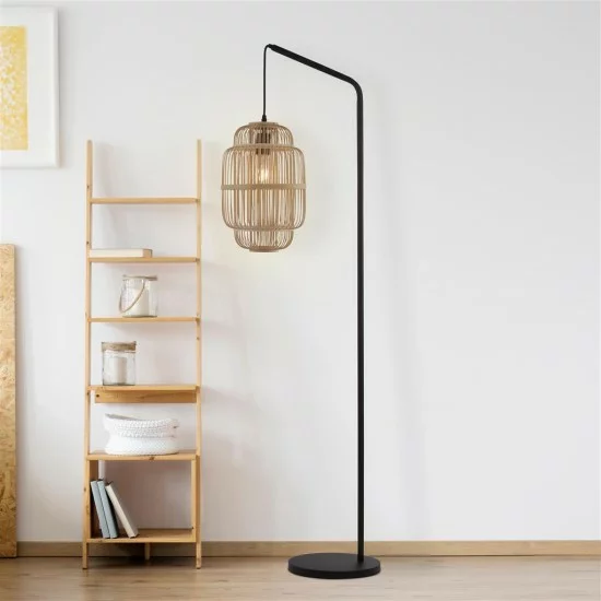 Searchlight floor lamp Java 1x10WxE27, EU60096BK Searchlight floor lamp Java 1x10WxE27, EU60096BK