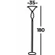 Searchlight торшер Zanzibar 1x60WxE27, EU6021AB