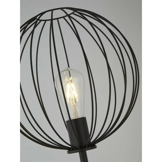 Searchlight Stehlampe Rondo 1x10WxE27, EU60832BK