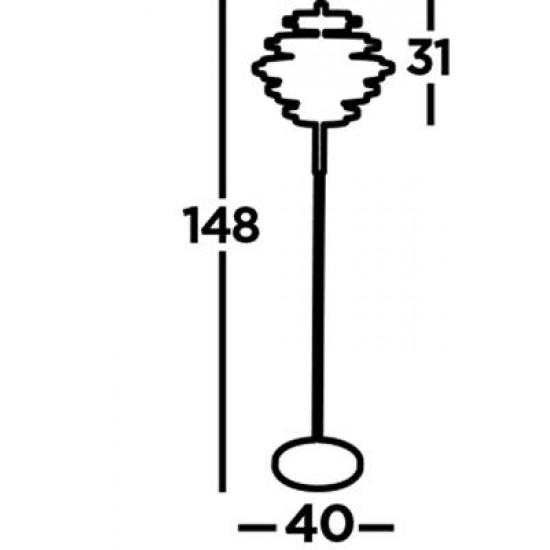 Searchlight floor lamp Hive, LED, 34W, EU6359BG