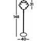 Searchlight floor lamp Hive, LED, 34W, EU6359BG