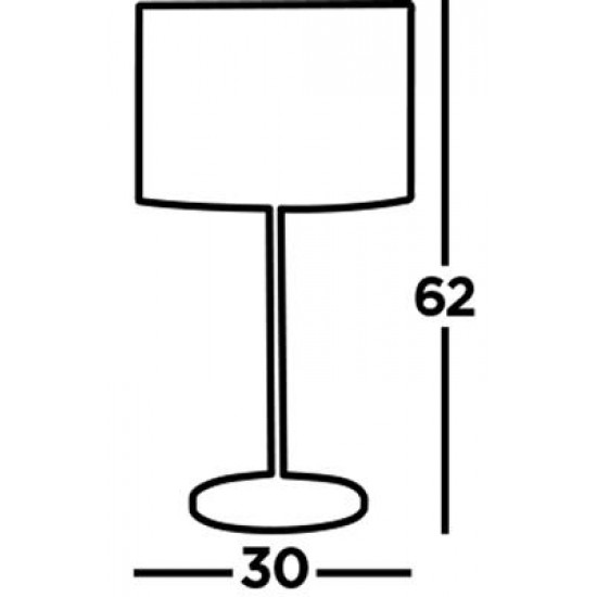 Searchlight table lamp Carter, 1xE27x60W, EU6550CC-1