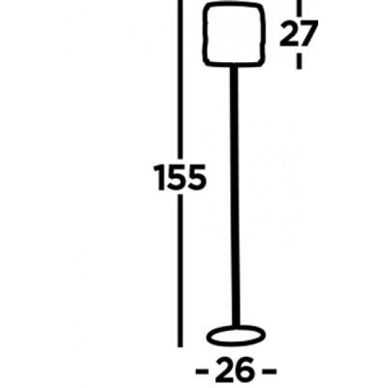 Searchlight floor lamp Bijou 1x60WxE27, EU6589CC