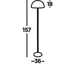 Searchlight floor lamp Honeycomb 1x60WxE27, EU6849BGO