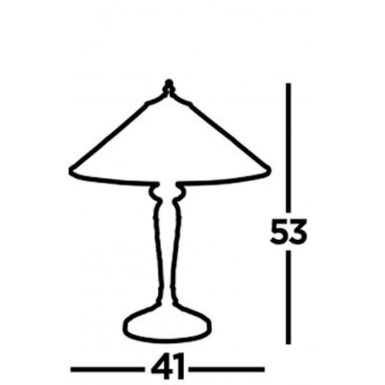 Searchlight настольная лампа Charleston, 2xE27x60W, EU7066-42