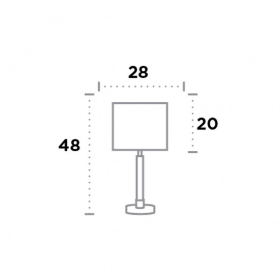 Searchlight table lamp Siena, 1xE27x60W, EU7071BZ