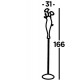 Searchlight floor lamp Bellis 3x33WxG9, EU7283CC