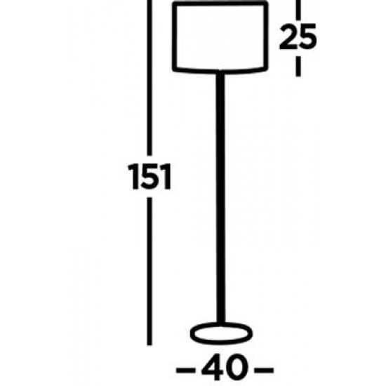 Searchlight floor lamp Carter 1x60WxE27, EU7550CC