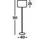 Searchlight торшер Carter 1x60WxE27, EU7550CC Searchlight торшер Carter 1x60WxE27, EU7550CC