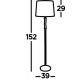 Searchlight floor lamp Vegas 1x60WxE27, EU7565SS