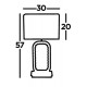 Searchlight table lamp Aura, 1xE27x60W, EU7957CC