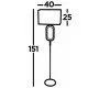 Searchlight Stehlampe Aura 1x60WxE27, EU7959CC Searchlight Stehlampe Aura 1x60WxE27, EU7959CC