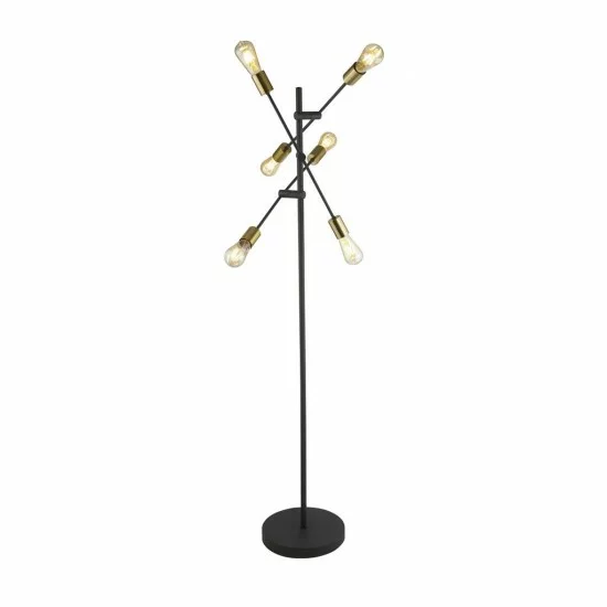 Searchlight floor lamp Armstrong 6x60WxE27, EU8076-6BK Searchlight floor lamp Armstrong 6x60WxE27, EU8076-6BK