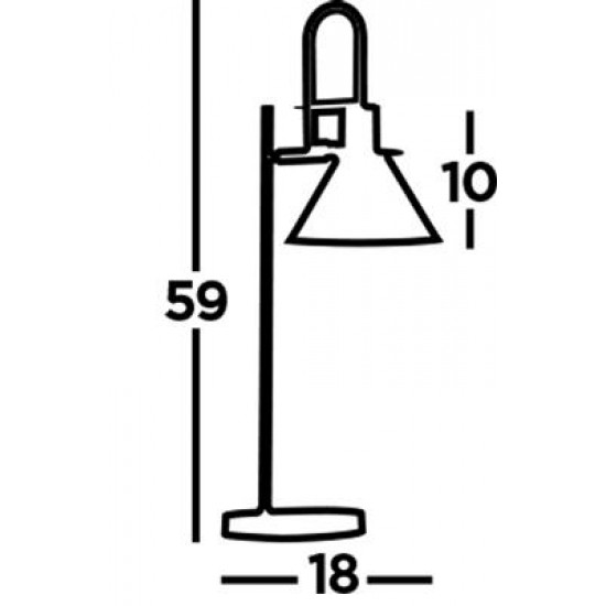 Searchlight table lamp Trombone, 1xE14x60W, EU8128BK