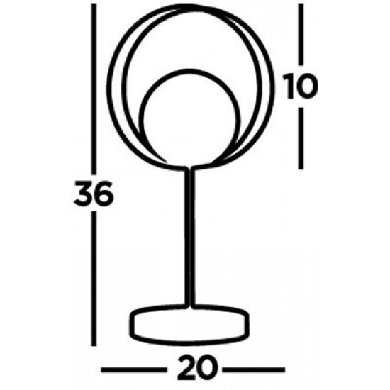 Searchlight table lamp Orbital, 1xG9x33W, EU8141BGO