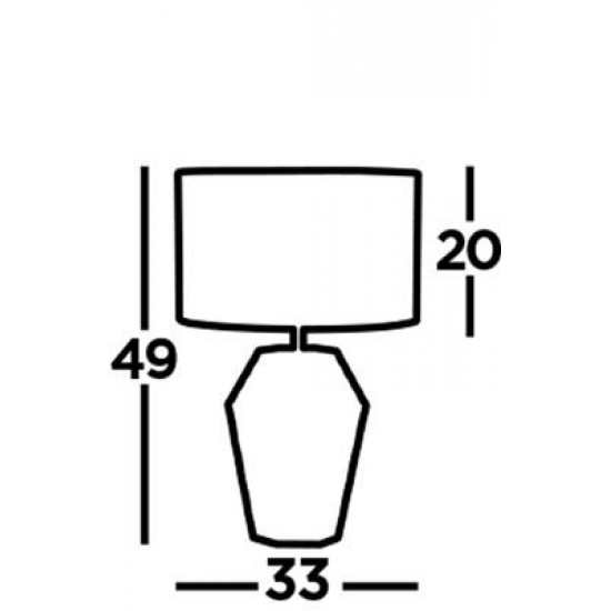 Searchlight table lamp Lucy 1x60WxE27, EU8347SM