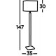 Searchlight floor lamp Waverley 1x60WxE27, EU8880BR