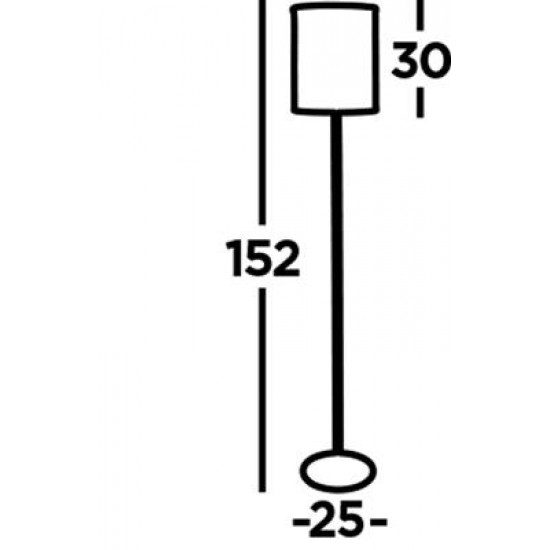 Searchlight floor lamp Elise 2x60WxE14, EU8932CC