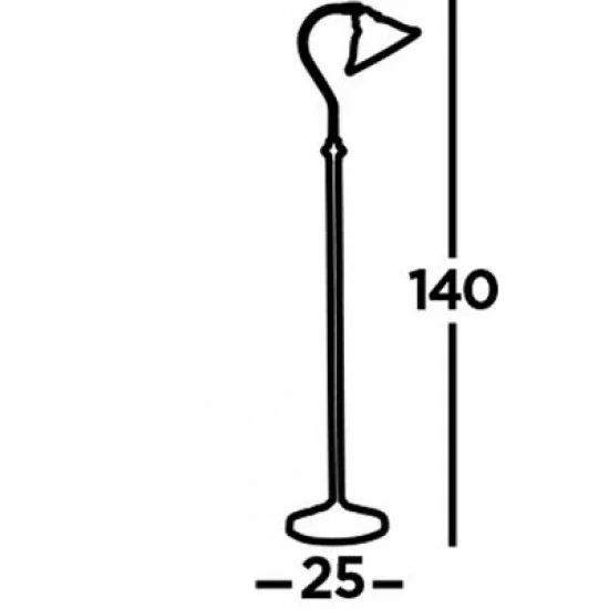 Searchlight floor lamp Adjustable 1x60WxE27, EU9122AB Searchlight floor lamp Adjustable 1x60WxE27, EU9122AB