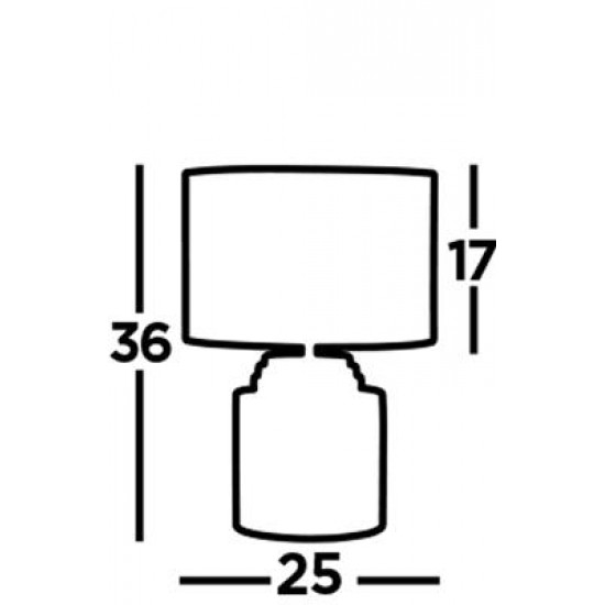 Searchlight table lamp Zara, 1xE14x60W, EU9260GY