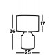 Searchlight table lamp Zara, 1xE14x60W, EU9260GY