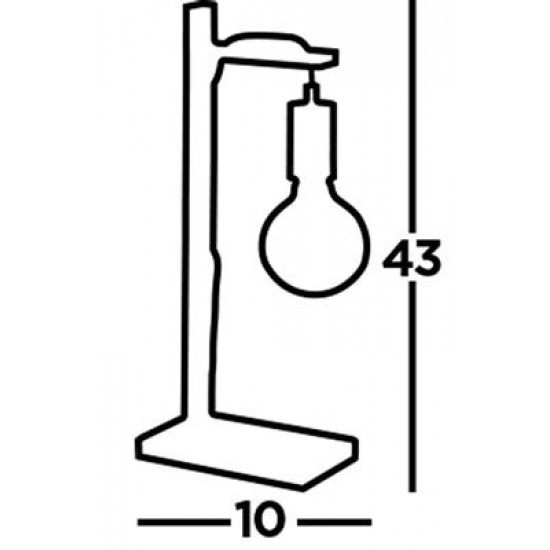 Searchlight table lamp lamp Woody 1x10WxE27, EU95041-1BR