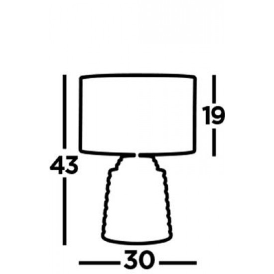 Searchlight table lamp Liana, 1x60WxE14, EU9621GY