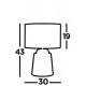 Searchlight Tischlampe Liana, 1x60WxE14, EU9621GY Searchlight Tischlampe Liana, 1x60WxE14, EU9621GY