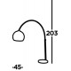 Searchlight торшер Arcs 1x60WxE27, EU98011BK