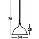 Searchlight Pendant Lamp American Diner 1xE27x60W, 1044 Searchlight Pendant Lamp American Diner 1xE27x60W, 1044