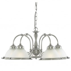 Searchlight Pendant Lamp American Diner 5xE27x60W, 1045-5