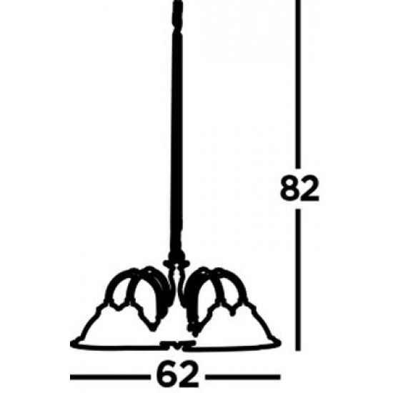 Searchlight подвесной светильник American Diner 5xE27x60W, 1045-5