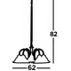 Searchlight Pendant Lamp American Diner 5xE27x60W, 1045-5 Searchlight Pendant Lamp American Diner 5xE27x60W, 1045-5