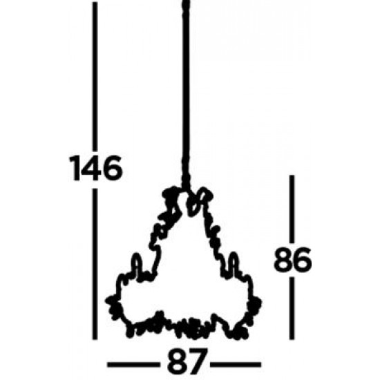 Searchlight chandelier ALAMANDITE 12xE14x60W, 24912-12CR