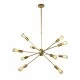 Searchlight Pendelleuchte Alpha, 10x60WxE27, 29010-10GO Searchlight Pendelleuchte Alpha, 10x60WxE27, 29010-10GO