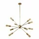 Searchlight Pendelleuchte Alpha, 10x60WxE27, 29010-10GO Searchlight Pendelleuchte Alpha, 10x60WxE27, 29010-10GO