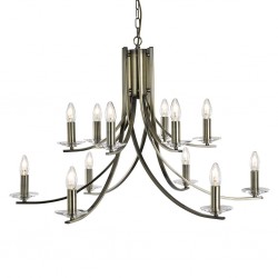 Searchlight Pendant Lamp Ascona 12xE14x60W, 41612-12AB